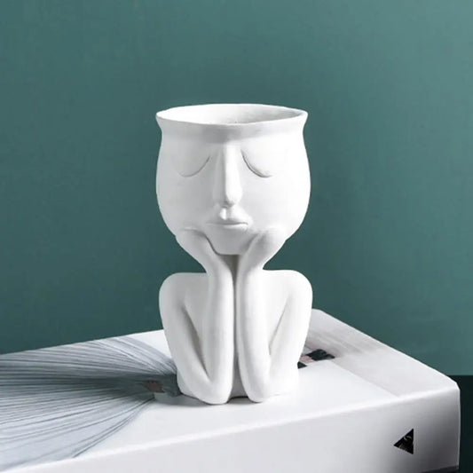 Face Ceramic Planter