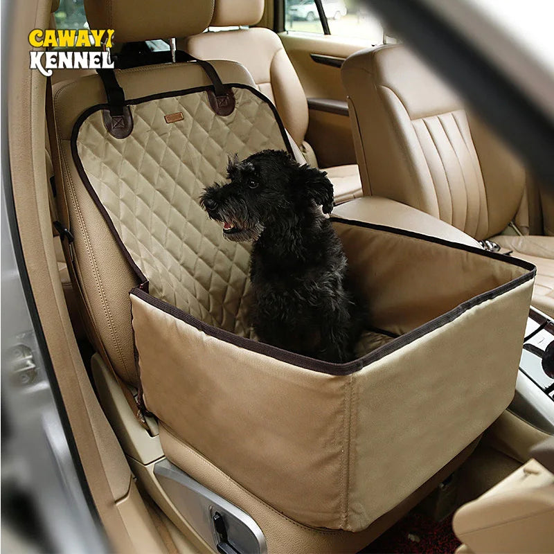 CAWAYI KENNEL Funda para asiento de coche para perros 2 en 1