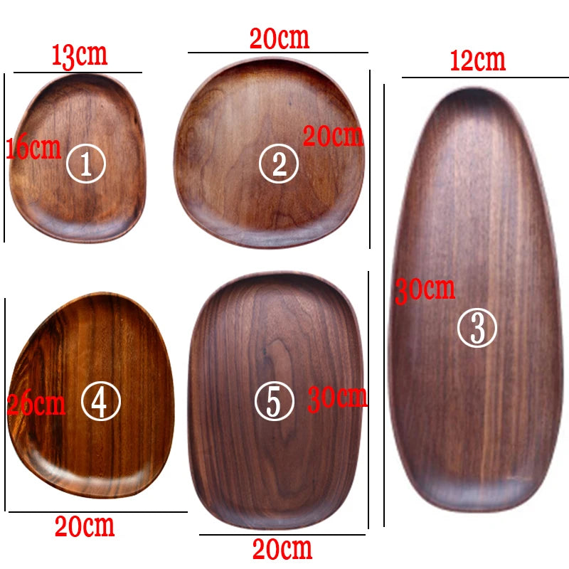 Whole Solid Wood Plate/Tray/Set