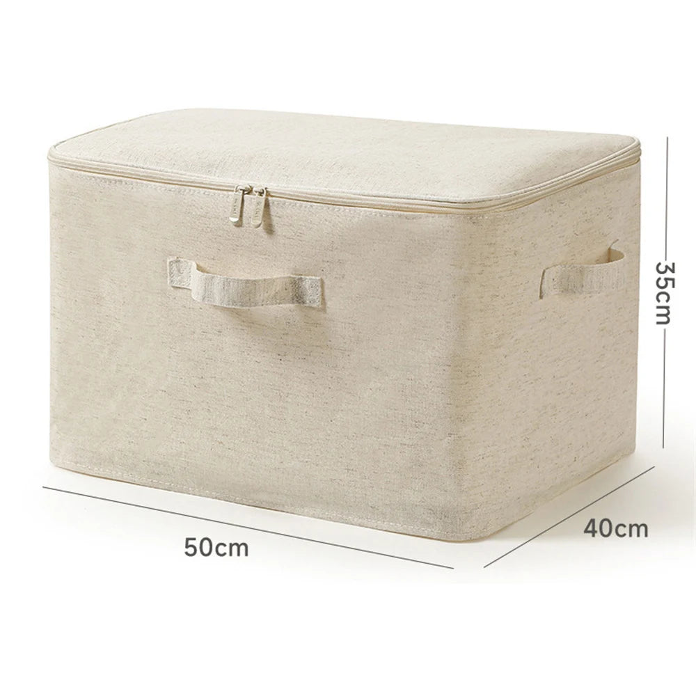 Foldable Home Storage Bag Cotton And Linen