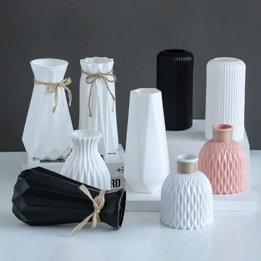 Nordic Modern Plastic Flower Vase