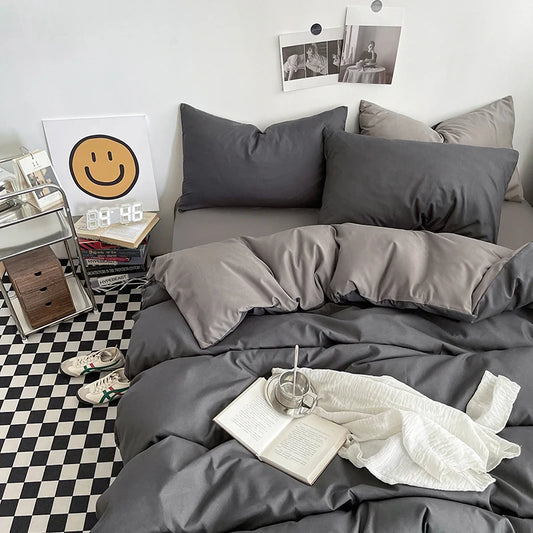 Washed Cotton Duvet Cover Set