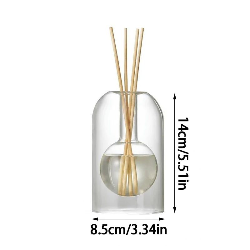 Nordic Double Layer Glass Diffuser Vase