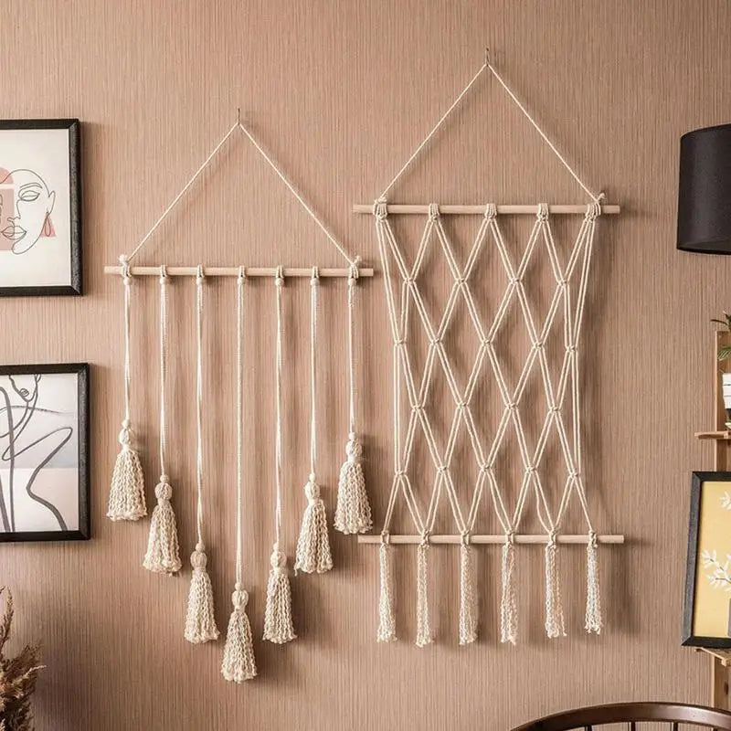 Hanging Photo Display Macrame