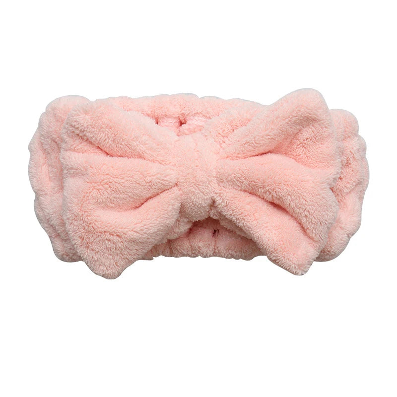 Colorful Fleece Hairbands For Face Wash