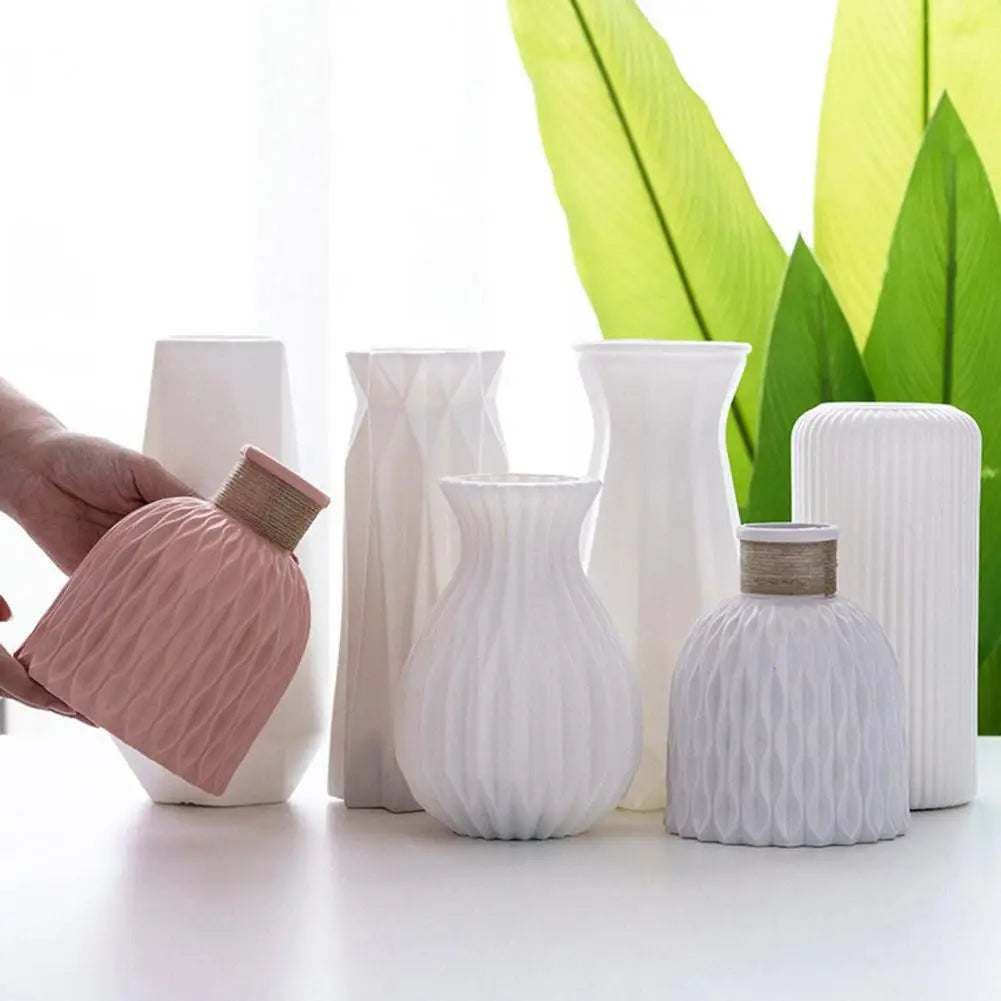 Nordic Modern Plastic Flower Vase