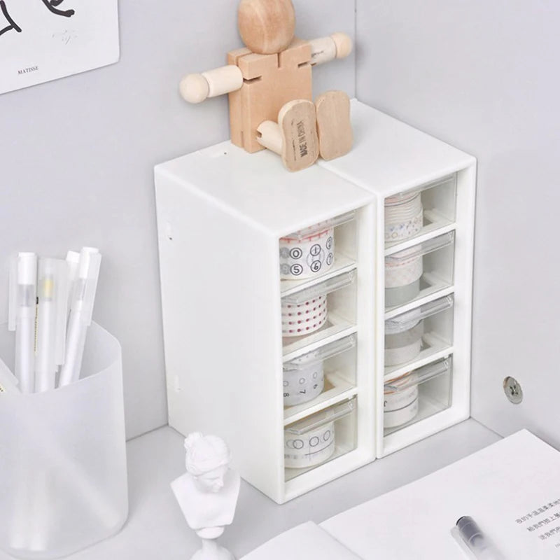 White Desktop Storage Box