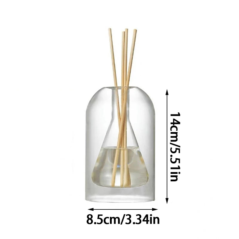 Nordic Double Layer Glass Diffuser Vase